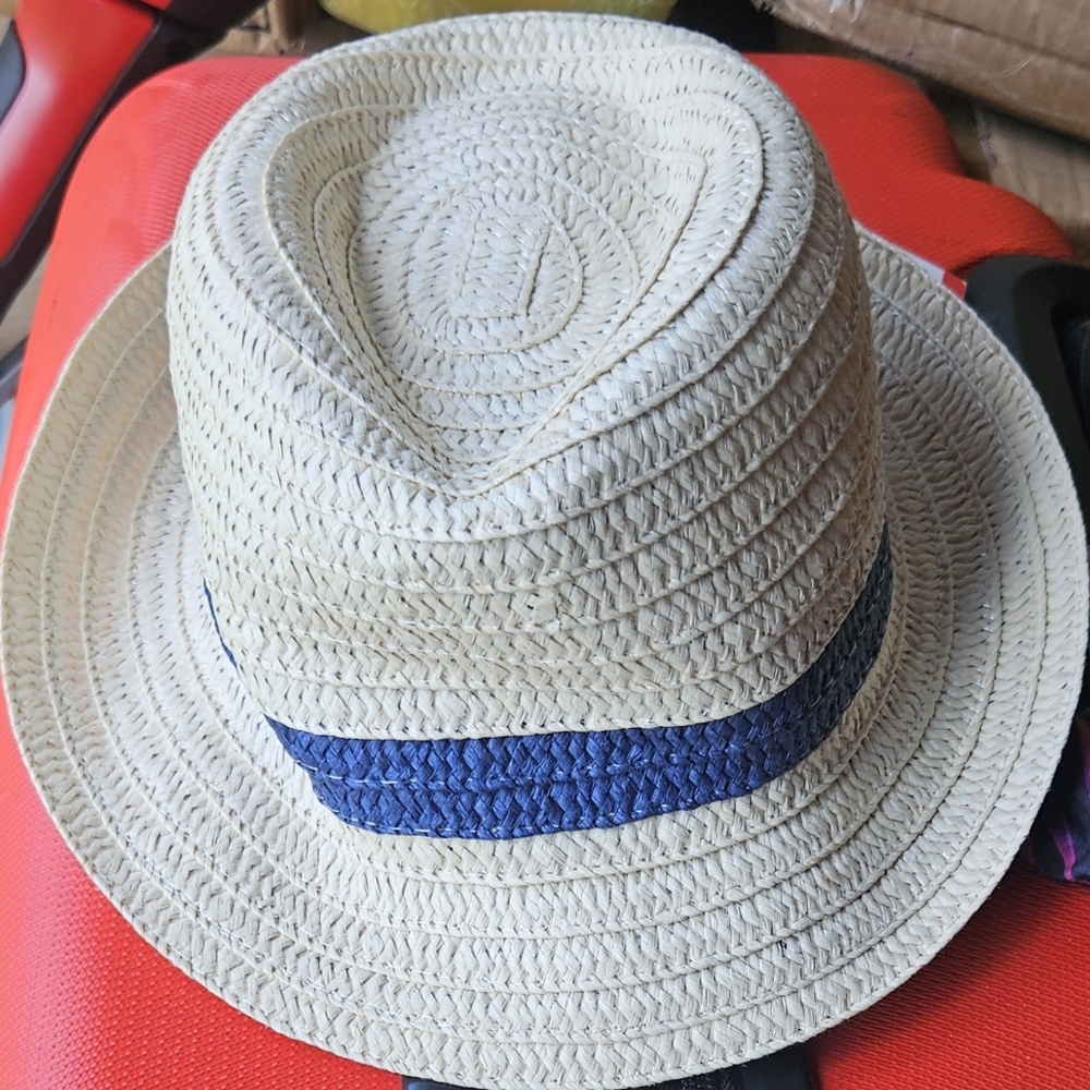 Kids Stylish Tan Fedora with Blue Band